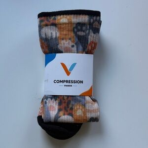 Viasox Compression Socks - Cat Paws - Size M/L